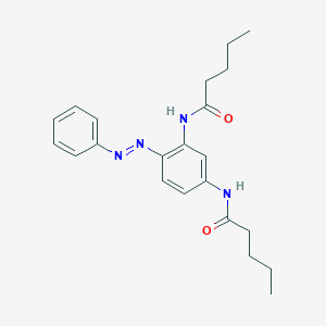 molecular formula C22H28N4O2 B449747 N-[3-(pentanoylamino)-4-(phenyldiazenyl)phenyl]pentanamide 