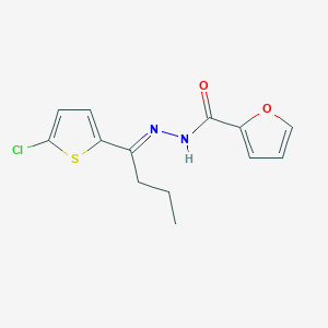 molecular formula C13H13ClN2O2S B449810 N'-[1-(5-chloro-2-thienyl)butylidene]-2-furohydrazide 