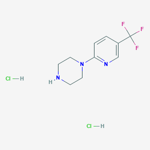 molecular formula C10H14Cl2F3N3 B044982 1-(5-(Trifluoromethyl)pyridin-2-yl)piperazine dihydrochloride CAS No. 120298-11-5