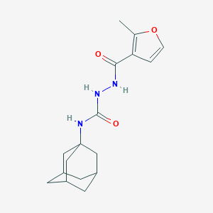 molecular formula C17H23N3O3 B449829 N~1~-(1-ADAMANTYL)-2-[(2-METHYL-3-FURYL)CARBONYL]-1-HYDRAZINECARBOXAMIDE 