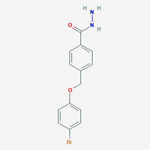 molecular formula C14H13BrN2O2 B449833 4-[(4-Bromophenoxy)methyl]benzohydrazide 