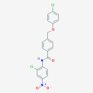 molecular formula C20H14Cl2N2O4 B449844 N-(2-chloro-4-nitrophenyl)-4-[(4-chlorophenoxy)methyl]benzamide 