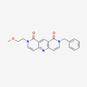 molecular formula C21H19N3O3 B4498989 2-benzyl-8-(2-methoxyethyl)pyrido[4,3-b][1,6]naphthyridine-1,9(2H,8H)-dione 