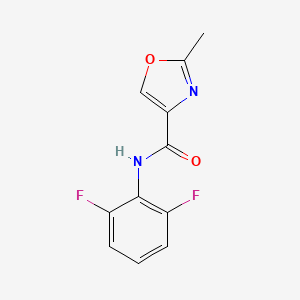 molecular formula C11H8F2N2O2 B4499040 N-(2,6-difluorophenyl)-2-methyl-1,3-oxazole-4-carboxamide 