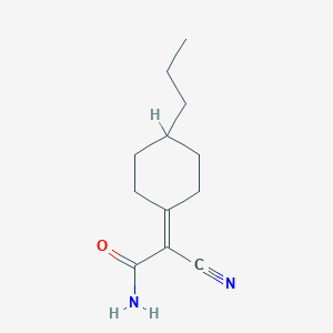 molecular formula C12H18N2O B449908 2-Cyano-2-(4-propylcyclohexylidene)acetamide 