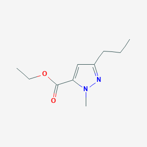 molecular formula C10H16N2O2 B044991 Ethyl 1-methyl-3-propyl-1H-pyrazole-5-carboxylate CAS No. 133261-07-1