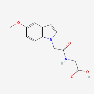 molecular formula C13H14N2O4 B4499225 N-[(5-methoxy-1H-indol-1-yl)acetyl]glycine 