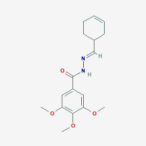 molecular formula C17H22N2O4 B449955 N'-(3-cyclohexen-1-ylmethylene)-3,4,5-trimethoxybenzohydrazide 