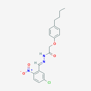 molecular formula C19H20ClN3O4 B449969 2-(4-butylphenoxy)-N'-{5-chloro-2-nitrobenzylidene}acetohydrazide 