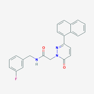 molecular formula C23H18FN3O2 B4499825 N-(3-fluorobenzyl)-2-(3-(naphthalen-1-yl)-6-oxopyridazin-1(6H)-yl)acetamide 