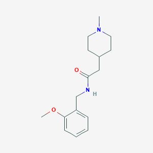 molecular formula C16H24N2O2 B4499850 N-(2-methoxybenzyl)-2-(1-methyl-4-piperidinyl)acetamide 