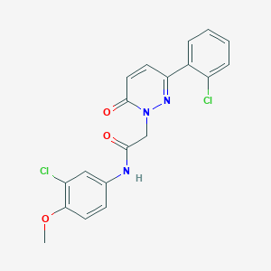 molecular formula C19H15Cl2N3O3 B4499872 N-(3-chloro-4-methoxyphenyl)-2-[3-(2-chlorophenyl)-6-oxopyridazin-1(6H)-yl]acetamide 