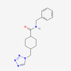 molecular formula C16H21N5O B4499990 N-BENZYL-4-[(1H-1,2,3,4-TETRAZOL-1-YL)METHYL]CYCLOHEXANE-1-CARBOXAMIDE 