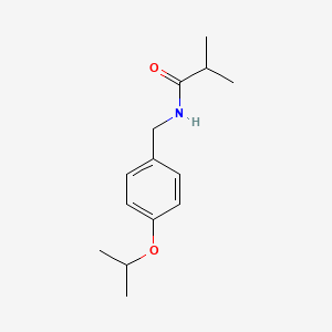 molecular formula C14H21NO2 B4500006 N-(4-isopropoxybenzyl)-2-methylpropanamide 
