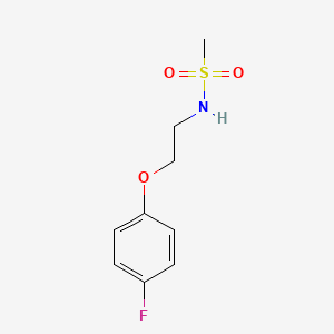 molecular formula C9H12FNO3S B4500187 N-[2-(4-fluorophenoxy)ethyl]methanesulfonamide 