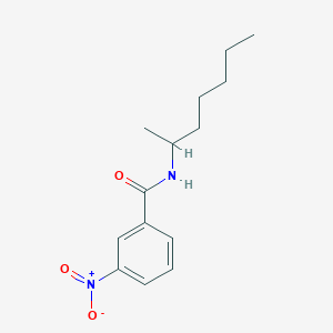 molecular formula C14H20N2O3 B450020 3-nitro-N-(1-methylhexyl)benzamide 