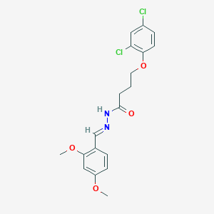 molecular formula C19H20Cl2N2O4 B450035 4-(2,4-dichlorophenoxy)-N'-(2,4-dimethoxybenzylidene)butanohydrazide 