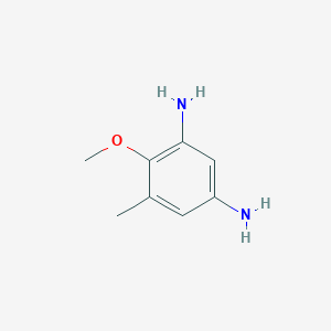 molecular formula C8H12N2O B045010 4-Methoxy-5-methylbenzene-1,3-diamine CAS No. 115423-85-3