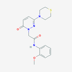 molecular formula C17H20N4O3S B4501052 N-(2-methoxyphenyl)-2-[6-oxo-3-(thiomorpholin-4-yl)pyridazin-1(6H)-yl]acetamide 