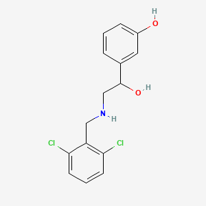 molecular formula C15H15Cl2NO2 B4501156 3-{2-[(2,6-dichlorobenzyl)amino]-1-hydroxyethyl}phenol 