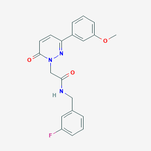 molecular formula C20H18FN3O3 B4501160 N-(3-fluorobenzyl)-2-[3-(3-methoxyphenyl)-6-oxo-1(6H)-pyridazinyl]acetamide 