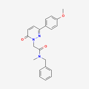 molecular formula C21H21N3O3 B4501407 N-benzyl-2-(3-(4-methoxyphenyl)-6-oxopyridazin-1(6H)-yl)-N-methylacetamide 