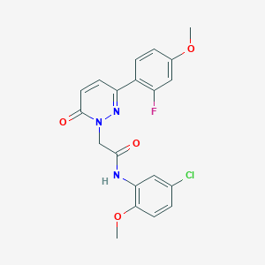 molecular formula C20H17ClFN3O4 B4501647 N-(5-chloro-2-methoxyphenyl)-2-[3-(2-fluoro-4-methoxyphenyl)-6-oxopyridazin-1(6H)-yl]acetamide 