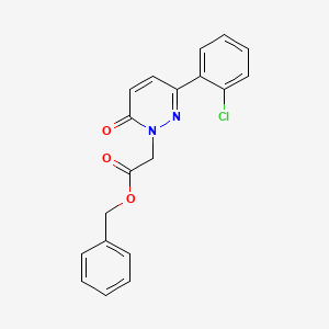 molecular formula C19H15ClN2O3 B4501664 benzyl [3-(2-chlorophenyl)-6-oxo-1(6H)-pyridazinyl]acetate 