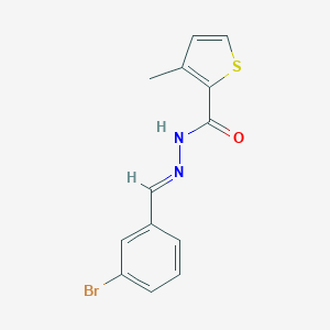 molecular formula C13H11BrN2OS B450177 N'-(3-bromobenzylidene)-3-methyl-2-thiophenecarbohydrazide 