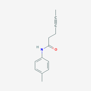 molecular formula C13H15NO B450179 N-(4-methylphenyl)hex-4-ynamide 