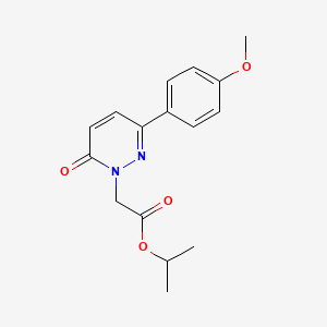 molecular formula C16H18N2O4 B4501928 propan-2-yl [3-(4-methoxyphenyl)-6-oxopyridazin-1(6H)-yl]acetate 