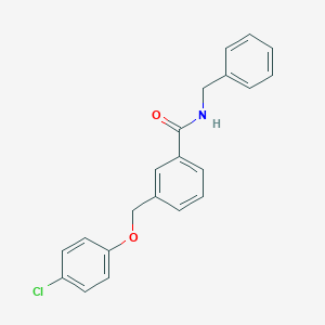 molecular formula C21H18ClNO2 B450194 N-benzyl-3-[(4-chlorophenoxy)methyl]benzamide 
