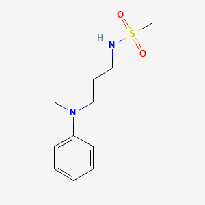 molecular formula C11H18N2O2S B4501979 N-{3-[methyl(phenyl)amino]propyl}methanesulfonamide 