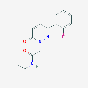 molecular formula C15H16FN3O2 B4502013 2-[3-(2-fluorophenyl)-6-oxo-1(6H)-pyridazinyl]-N-isopropylacetamide 