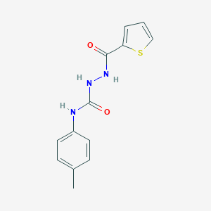 molecular formula C13H13N3O2S B450254 N-(4-METHYLPHENYL)-2-(2-THIENYLCARBONYL)-1-HYDRAZINECARBOXAMIDE 