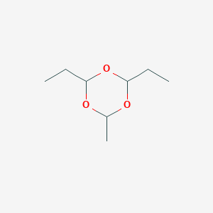 molecular formula C8H16O3 B045026 2,4-Diethyl-6-methyl-1,3,5-trioxane CAS No. 117888-04-7