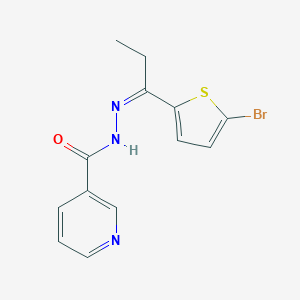 molecular formula C13H12BrN3OS B450284 N'-[1-(5-bromo-2-thienyl)propylidene]nicotinohydrazide 