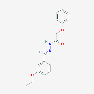 molecular formula C17H18N2O3 B450294 N'-(3-ethoxybenzylidene)-2-phenoxyacetohydrazide 