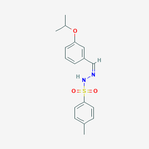 molecular formula C17H20N2O3S B450320 N'-(3-isopropoxybenzylidene)-4-methylbenzenesulfonohydrazide 
