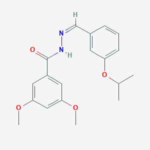 molecular formula C19H22N2O4 B450322 N'-(3-isopropoxybenzylidene)-3,5-dimethoxybenzohydrazide 