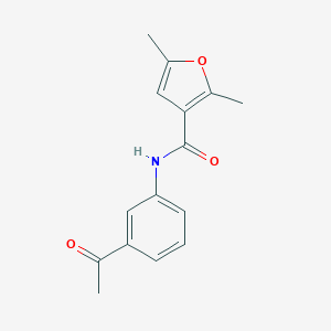 molecular formula C15H15NO3 B450344 N-(3-acetylphenyl)-2,5-dimethylfuran-3-carboxamide CAS No. 445000-23-7