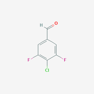 molecular formula C7H3ClF2O B045035 4-Chloro-3,5-difluorobenzaldehyde CAS No. 1160573-20-5