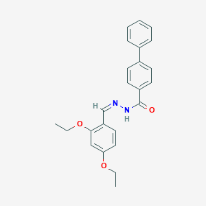 molecular formula C24H24N2O3 B450373 N'-[(1Z)-(2,4-DIETHOXYPHENYL)METHYLENE]-4-BIPHENYLCARBOHYDRAZIDE 