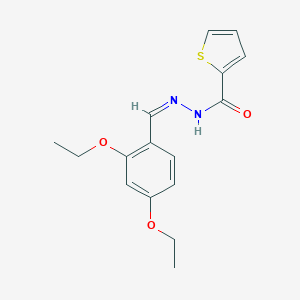 molecular formula C16H18N2O3S B450379 N'-(2,4-diethoxybenzylidene)-2-thiophenecarbohydrazide 