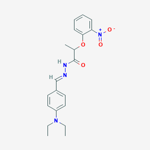 molecular formula C20H24N4O4 B450402 N'-[4-(diethylamino)benzylidene]-2-{2-nitrophenoxy}propanohydrazide 