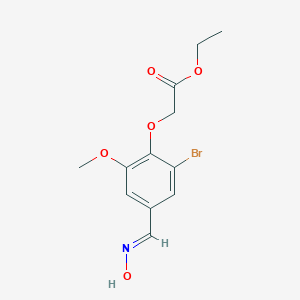 molecular formula C12H14BrNO5 B450415 Ethyl {2-bromo-4-[(hydroxyimino)methyl]-6-methoxyphenoxy}acetate 