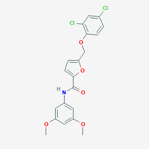 molecular formula C20H17Cl2NO5 B450431 5-[(2,4-dichlorophenoxy)methyl]-N-(3,5-dimethoxyphenyl)-2-furamide 