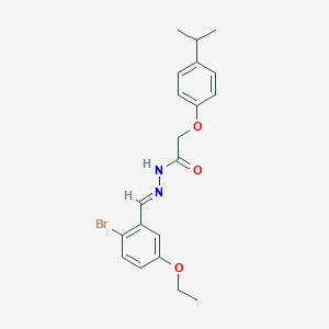 molecular formula C20H23BrN2O3 B450485 N'-(2-bromo-5-ethoxybenzylidene)-2-(4-isopropylphenoxy)acetohydrazide 