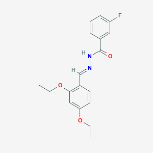 molecular formula C18H19FN2O3 B450496 N'-(2,4-diethoxybenzylidene)-3-fluorobenzohydrazide 