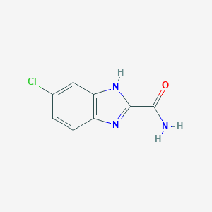 molecular formula C8H6ClN3O B045053 6-chloro-1H-benzimidazole-2-carboxamide CAS No. 113115-61-0